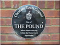 SP9601 : The Pound black plaque, Chesham by David Hillas