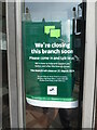 TQ2384 : Closure Notice at Lloyds Bank branch, Willesden Green by David Hillas