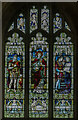 ST8260 : Stained glass window, Holy Trinity church, Bradford-on-Avon by Julian P Guffogg