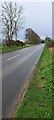 SJ4921 : Looking south along the A528 out of Harmer Hill by Christopher Hilton