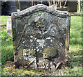 A symbolic gravestone at Yetholm Parish Churchyard