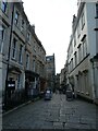 Looking westwards along North Parade Passage