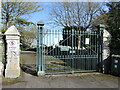 SX9374 : Exeter Road gates to Teignmouth Old Cemetery by Neil Owen