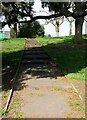 SO8275 : Footpath with steps, Brinton Park, Kidderminster, Worcs by P L Chadwick