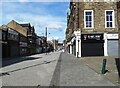 Deserted main street in Consett