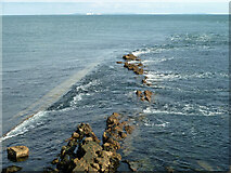 SZ0478 : Peveril Point and sewage works outfall by Robin Webster