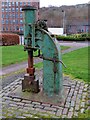NS3274 : Steam hammer, Coronation Park, Port Glasgow  by Chris Allen