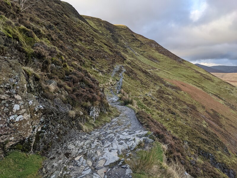 The Cumbria Way heading north across... © David Medcalf :: Geograph ...