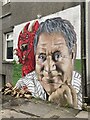 Wall painting of Max Boyce