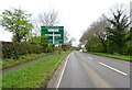 Approaching Four Lane Ends