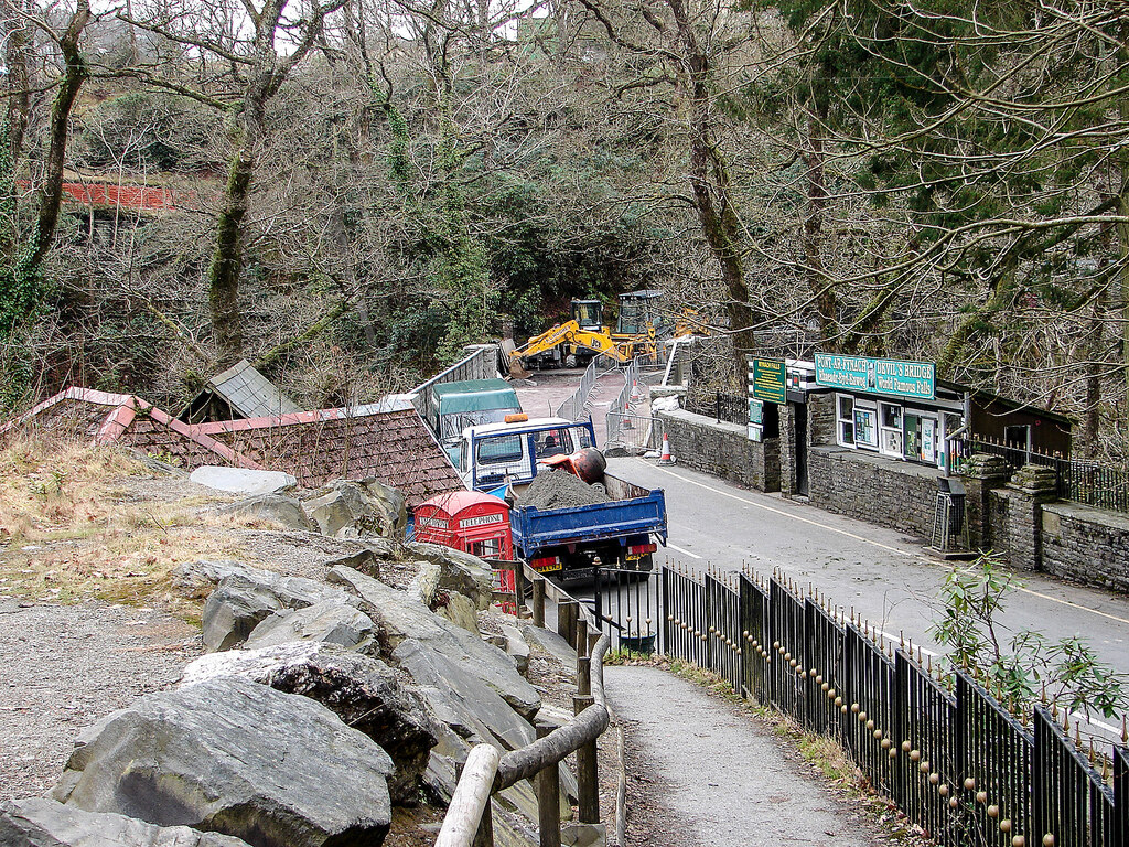 Repairs to Devil's Bridge © John Lucas :: Geograph Britain and Ireland