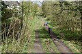 Walkers on the Middlewood Way near Hibbertbrow Farm