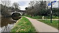 Approaching Leeds & Liverpool Canal Horse Close Bridge from the north