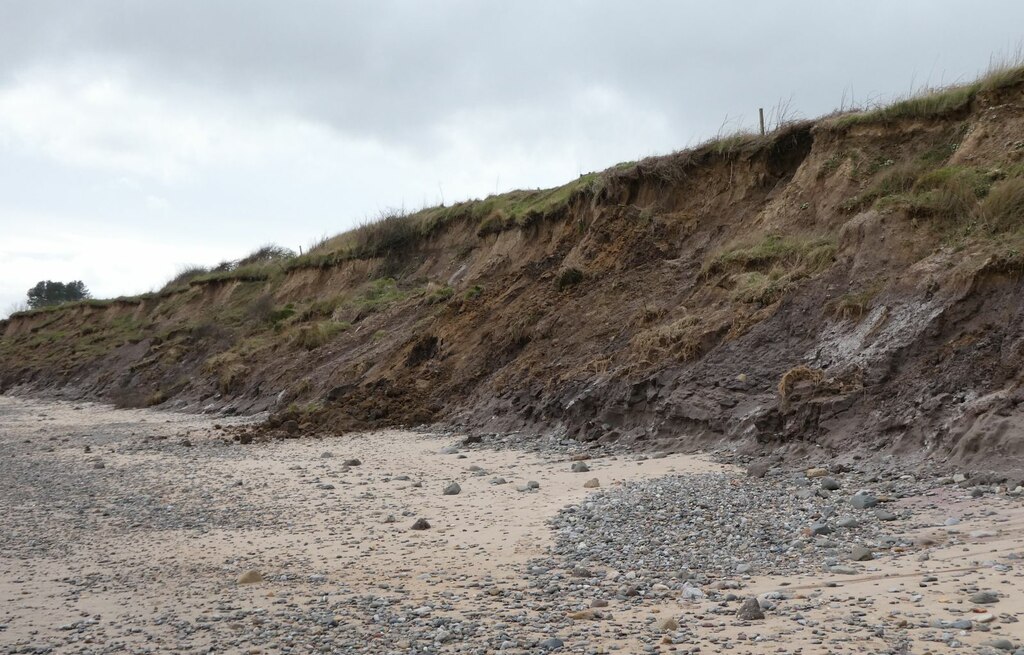 A rapidly eroding coastline © Russel Wills :: Geograph Britain and Ireland