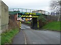 Low railway bridge over Griffiths Road (A530)