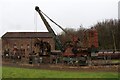 NT3773 : Prestongrange Museum - unloved steam crane by Chris Allen