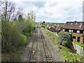 SJ9296 : Railway towards Denton by Kevin Waterhouse