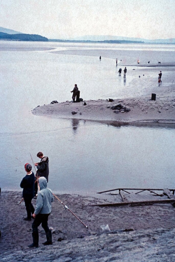 Angling off Arnside beach © Martin Tester :: Geograph Britain and Ireland