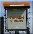 Sign for the Tafarn Y Rhos