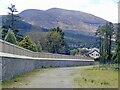 Shan Slieve and Slieve Commedagh viewed from the flood wall in Tipperary Woods