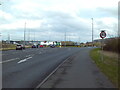 Southern approach to Optimus Point roundabout, Glenfield