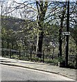 Newport direction sign in Abertillery