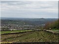 View across Meltham to Castle Hill