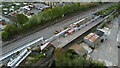 Mirfield Station - Ongoing Works. Aerial