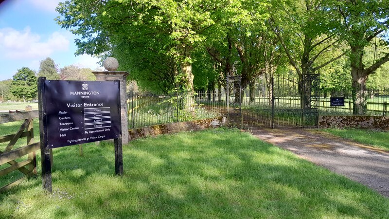 Old gates to Mannington Hall © Chris Morgan :: Geograph Britain and Ireland