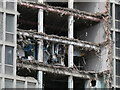 Demolition of the former tax office in Llanishen