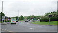 The roundabout at the junction of Leeds Ring Road (A647) and Bradford Road (B6157), Stanningley