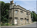 Surrounding the battlements