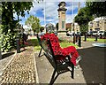 “Poppy Man” and War Memorial, Higham Ferrers Market Square