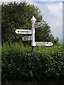 Crossroads signpost on Wells Way