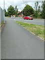 Looking from Old School Lane, across the A4103 towards Attwood Lane