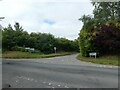 Looking from Moreton Road over the A4110 towards the Burghill Road