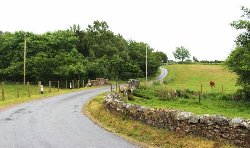 Country Road Crossing Burn Of © Alan Reid Geograph Britain And Ireland