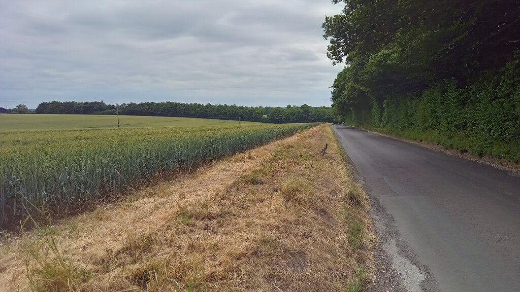 Overton Road approaching Micheldever... © Peter Whatley :: Geograph ...