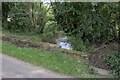 Upstream parapet and River