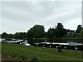 Moored boats seen from River Road