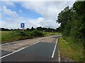 Bend in Newport Road (B5062) towards Shrewsbury