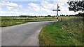 Rural road T-junction south of Wiza Farm