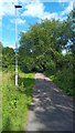 View east along the cycle and footway