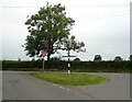 Road junction with fingerpost, Burleydam