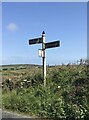 Direction Sign - Signpost by the B3280, Crowan parish