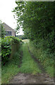 A track off Dodlee Lane leading to a field, Huddersfield