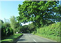 The A345 south approaching junction for Manton Clatford