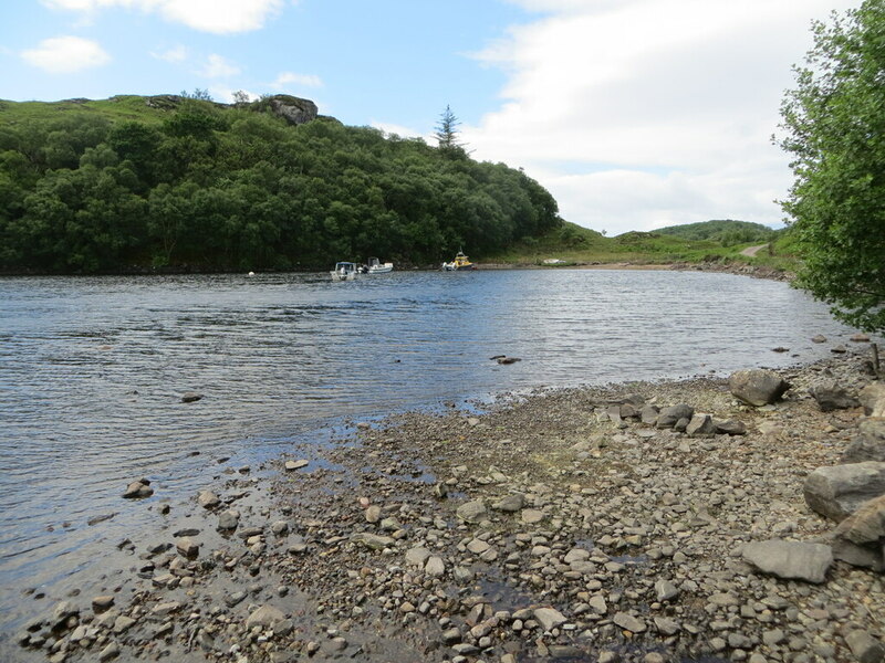 Boats moored on Loch Morar at Torr na Bà © Peter Wood :: Geograph ...