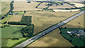 The M1 motorway at Chalk Wood