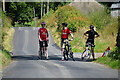 Cyclists stopping for a break, Drumlea